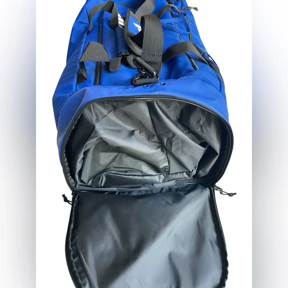 Adidas Dugout Duffel Bag Blue NWT Large Baseball Softball Gym Travel